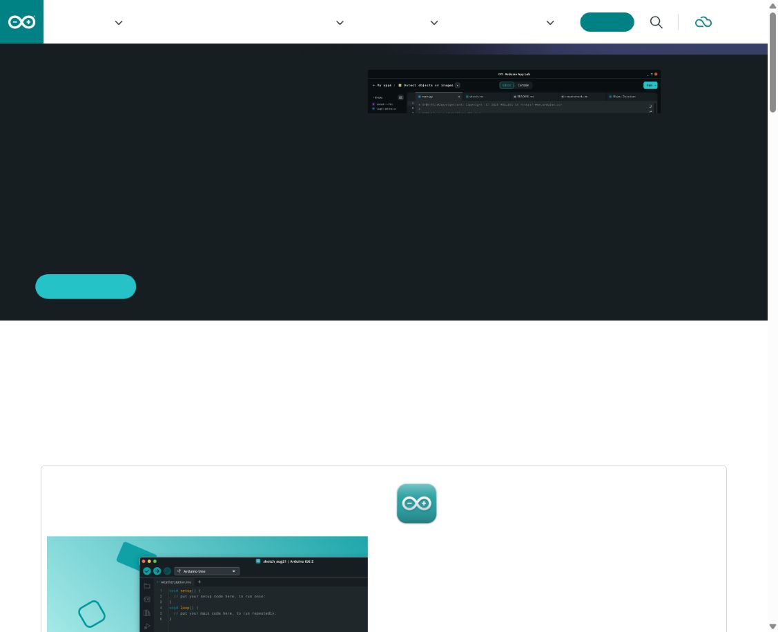 Arduino IDE 2 · 원문 페이지 캡처